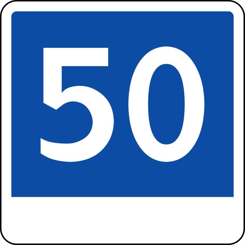 Знак скорости