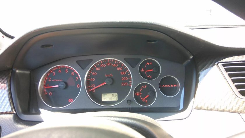 Приборка Лансер Эволюшн 9