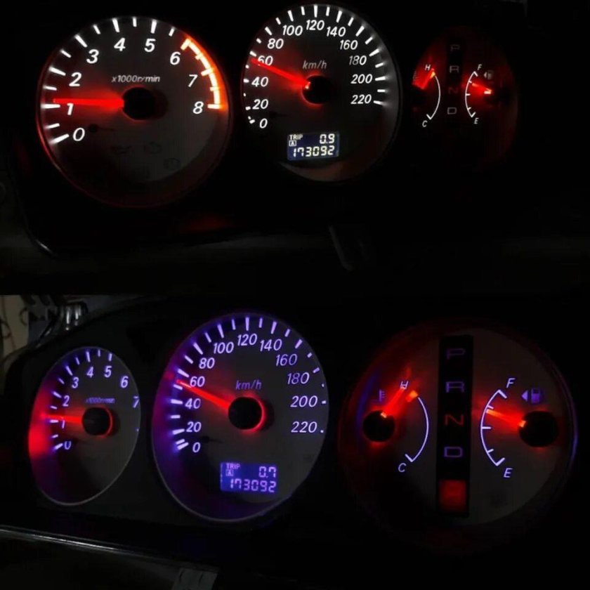 Пересвет панели приборов Митсубиси Лансер 9 АКПП