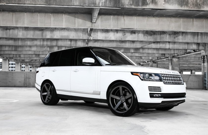 Рендж Ровер бело черный