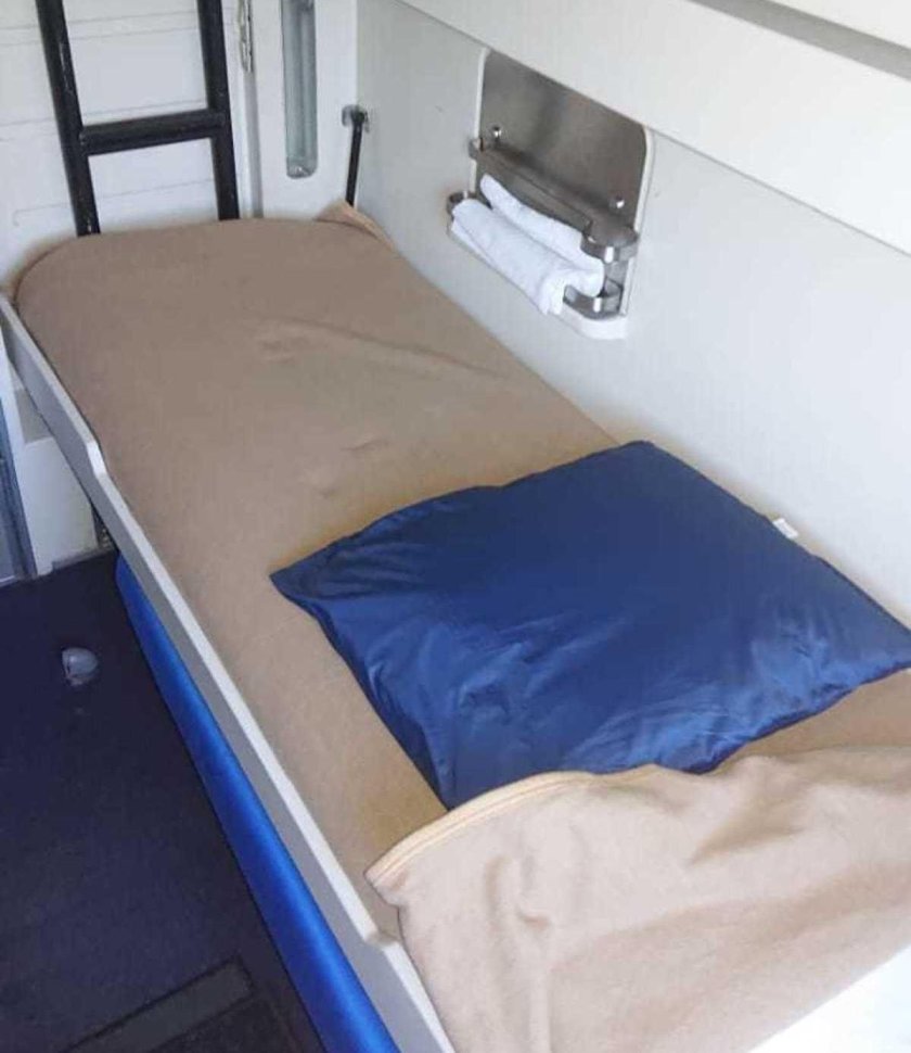 Четырехместное купе в поезде