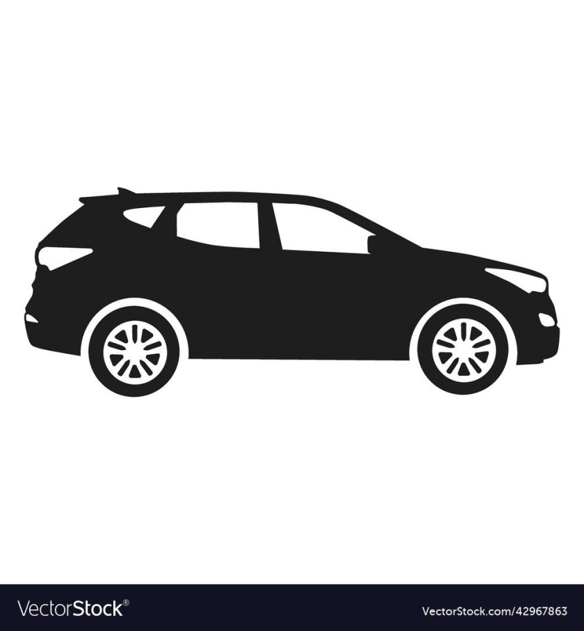 Subaru сбоку вектор