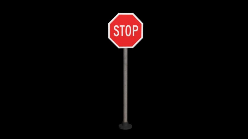 Знак stop