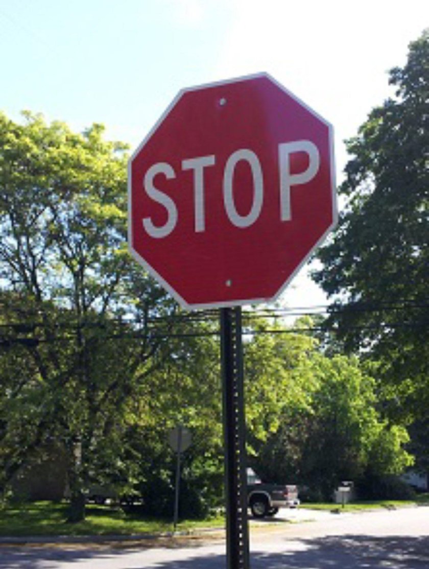Знак stop