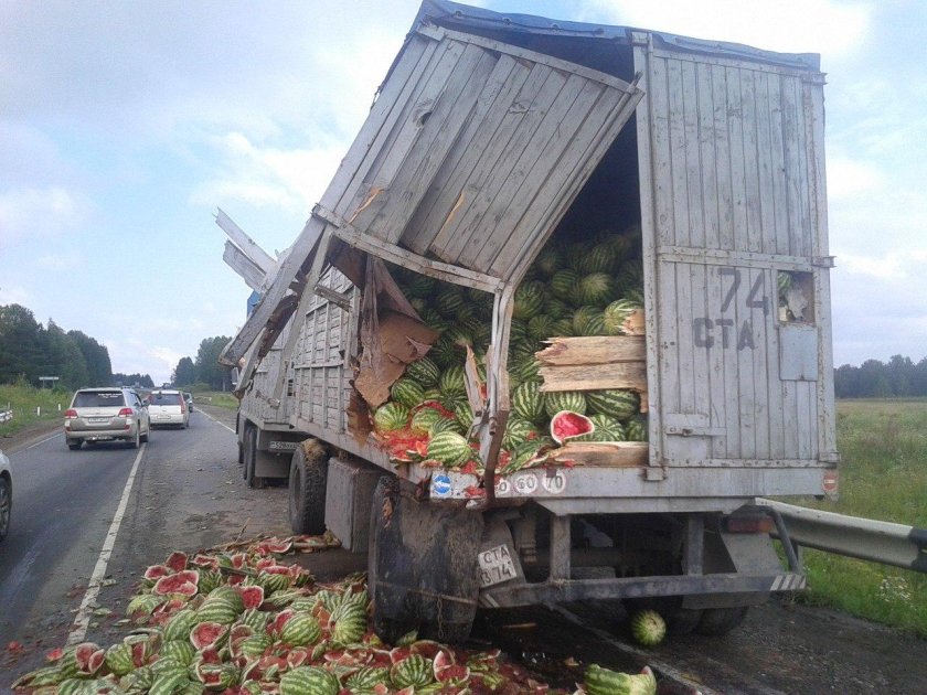 КАМАЗ арбузтранс с прицепом