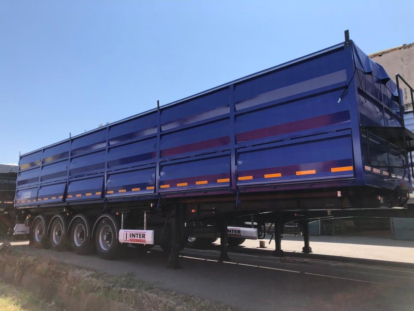 Самосвальный полуприцеп зерновоз