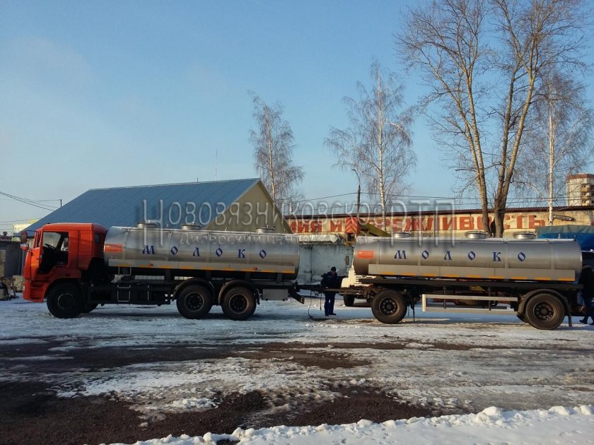 МАЗ 6303 бензовоз с прицепом