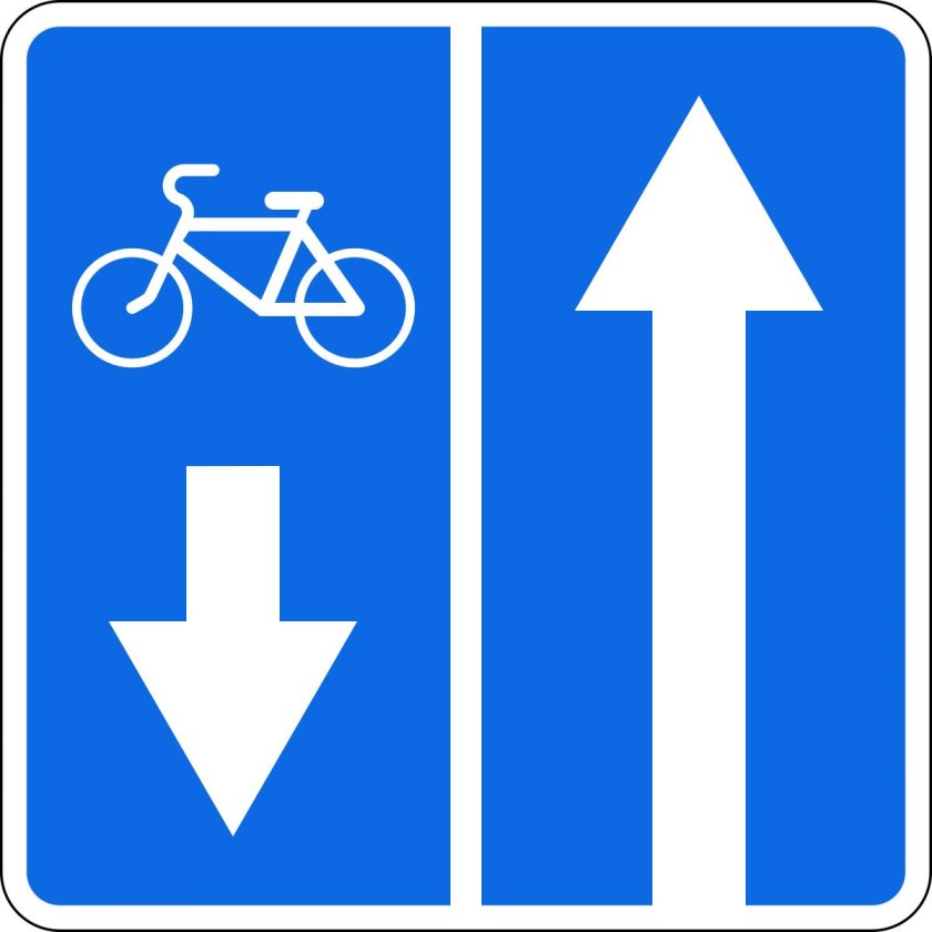 Знак 5.11.2 дорога с полосой для велосипедистов