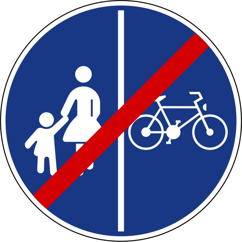 Дорожные знаки для велосипедистов: "велосипедная дорожка"