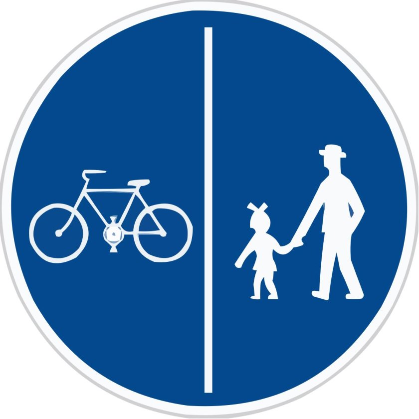 Велопешеходная дорожка знак