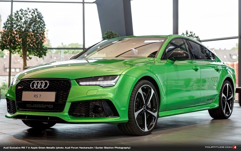 Audi rs7 зеленая