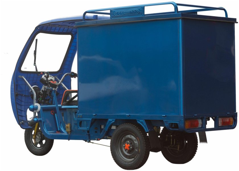Грузовой электрический трицикл с кабиной силач-500 1000w 45ah
