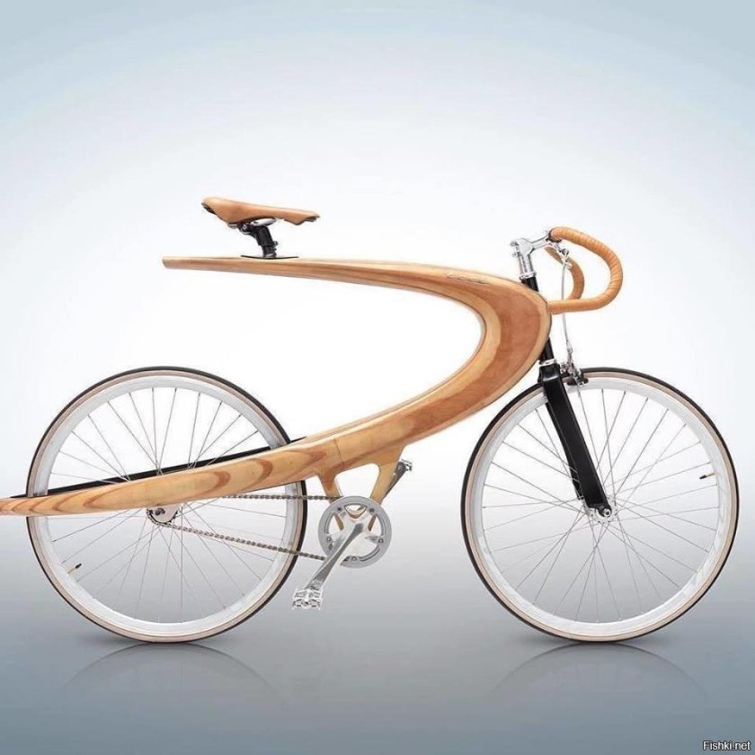 Первый деревянный велосипед