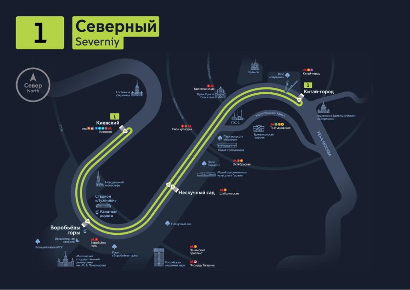 Причалы Москвы реки на карте