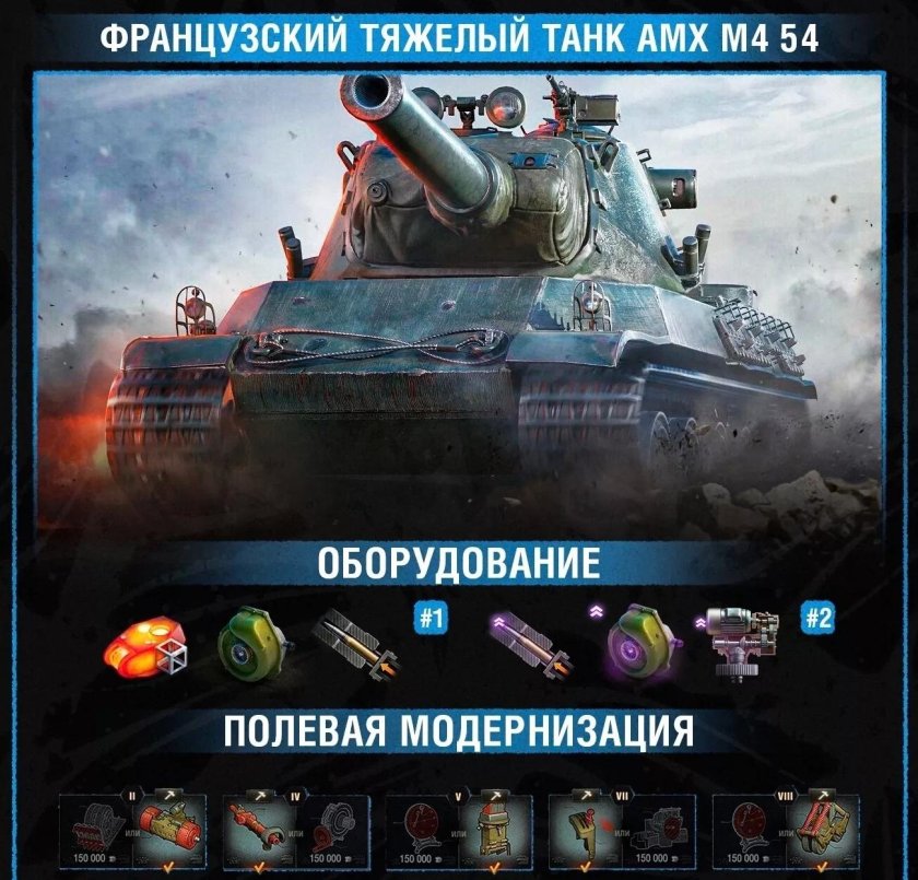 Полевая модернизация мир танков