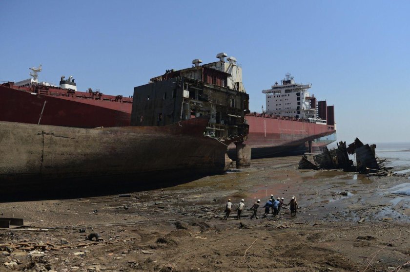 Аланг Индия кладбище кораблей