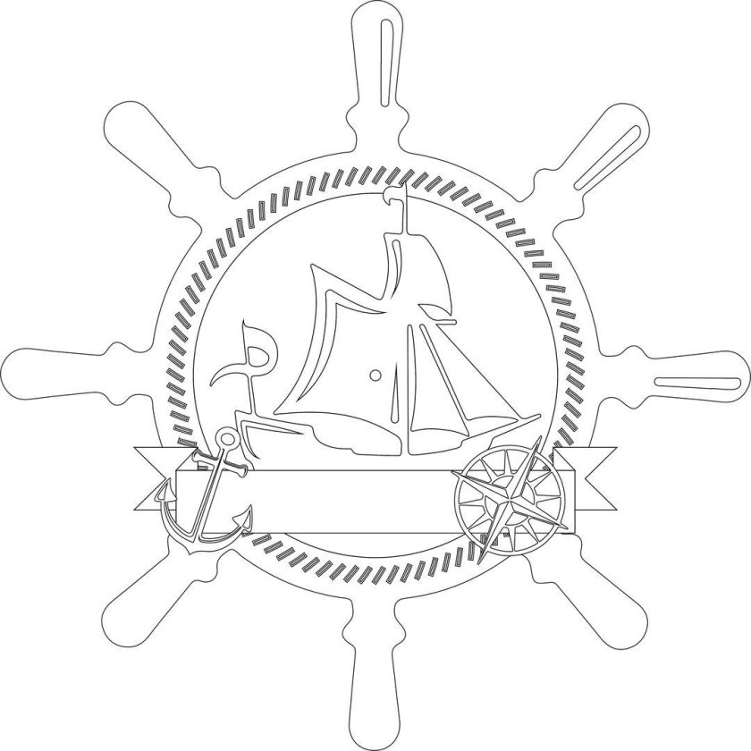 Кораблик для лазерной резки