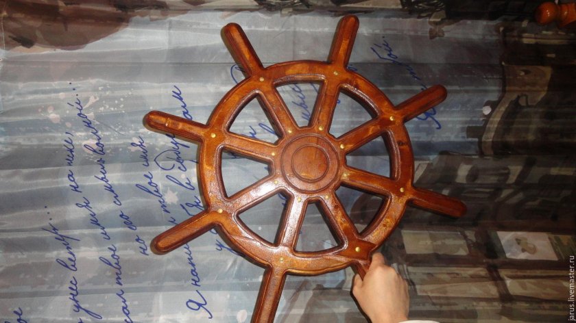Штурвал детский деревянный