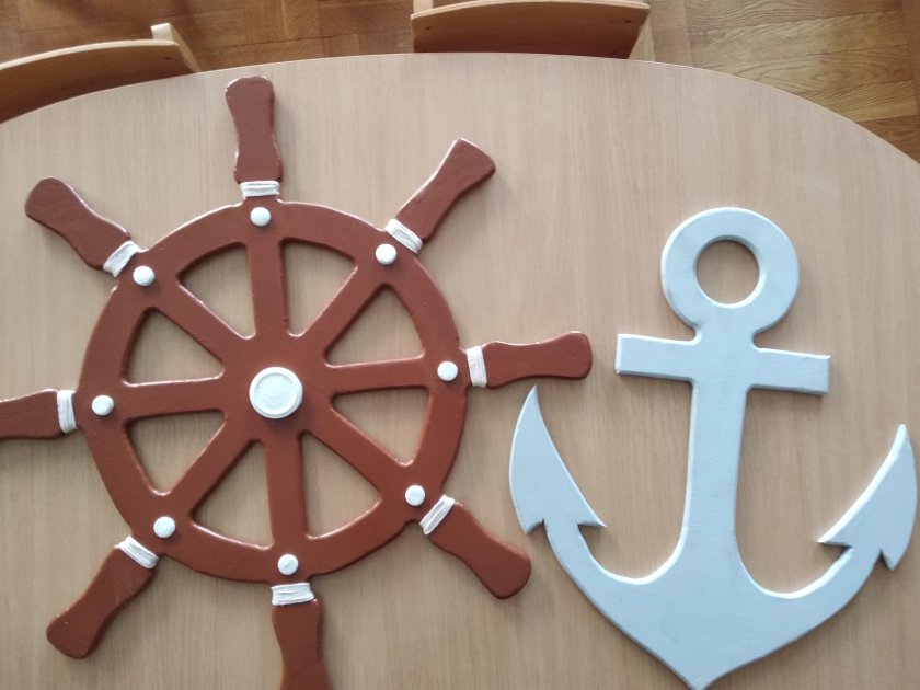 Штурвал из картона