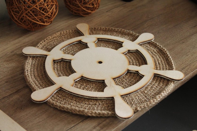 Штурвал своими руками из картона