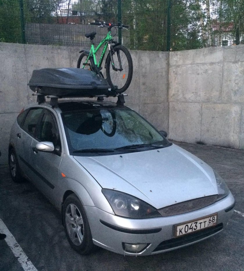 Бокс на крышу Форд фокус 1