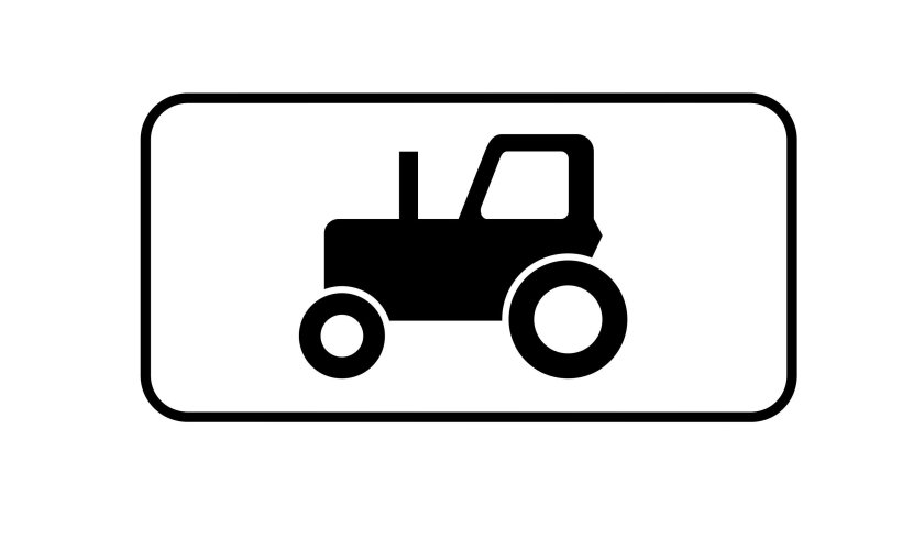 Знак трактор