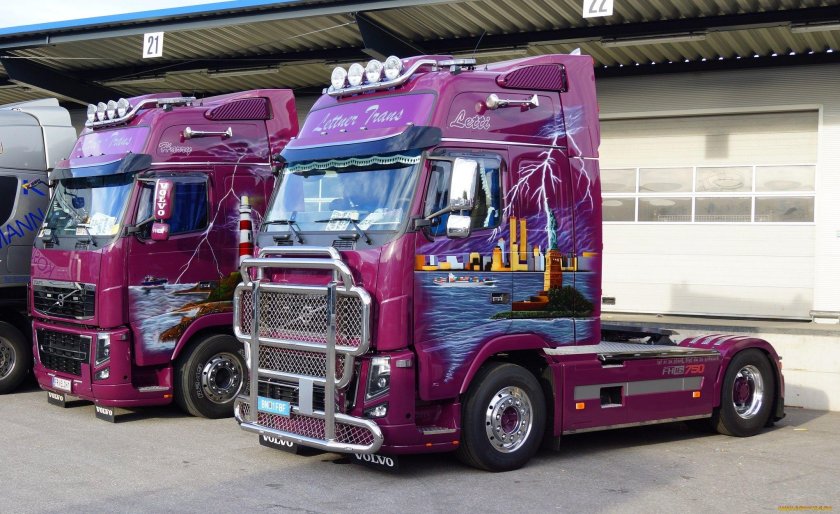 Тюнингованный грузовиков Вольво