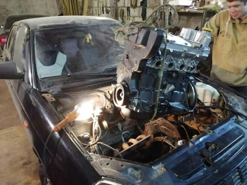 Сборка ДВС Приора