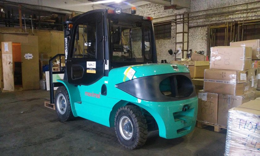 Дизельный вилочный погрузчик максимал