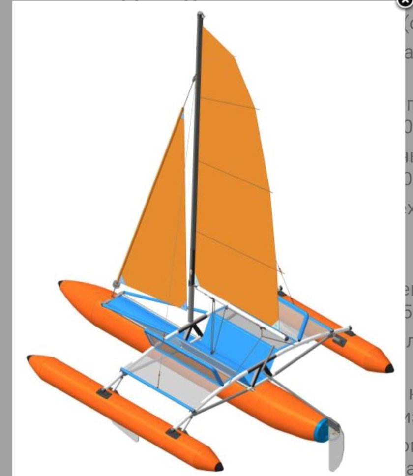 Кулик-16 разборный надувной парусный тримаран