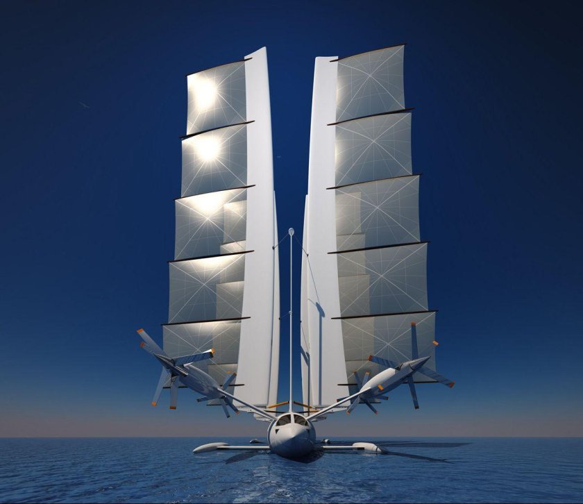 Парусный тримаран концепт