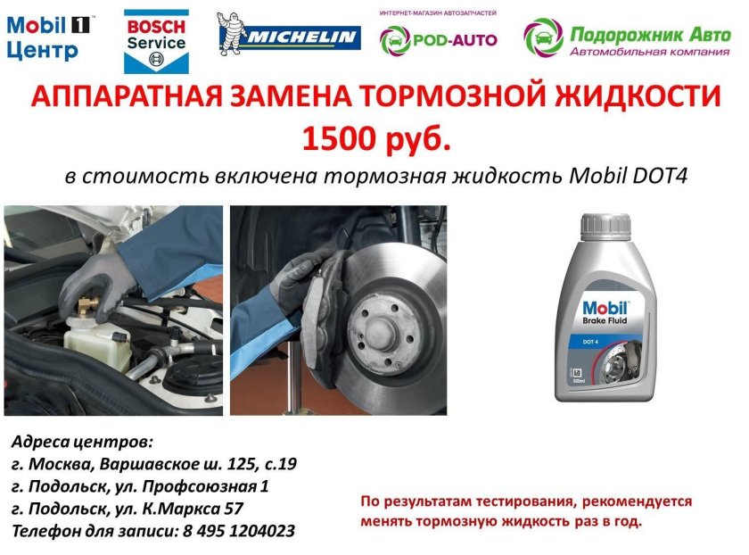 Замена тормозной жидкости регламент
