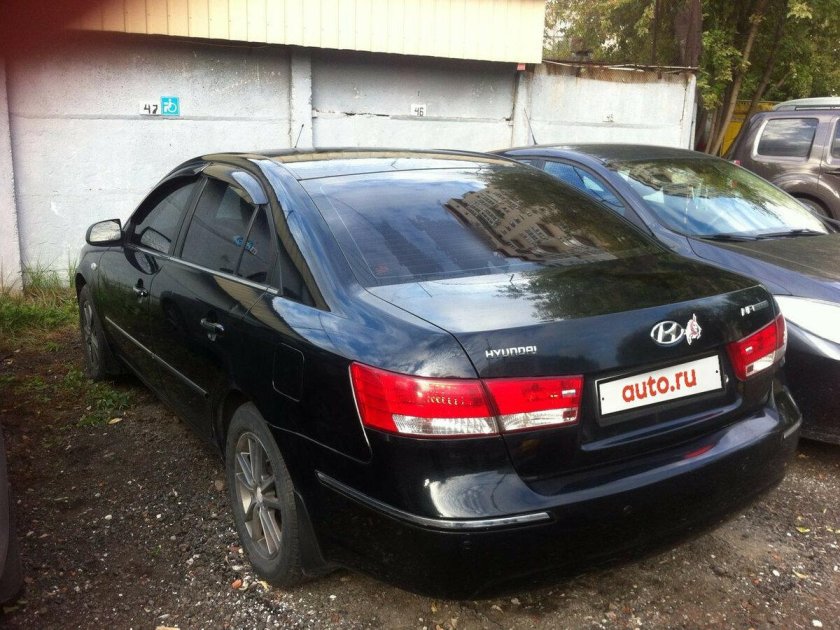 Hyundai Sonata 2009 черная