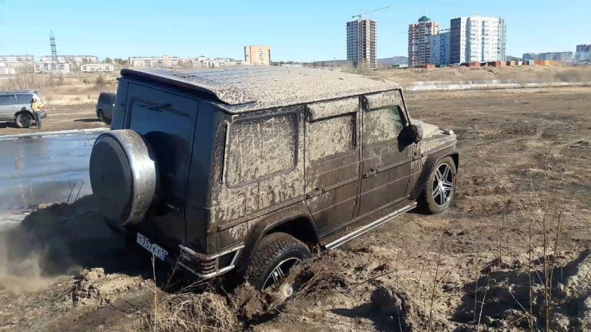 Гелик грязный