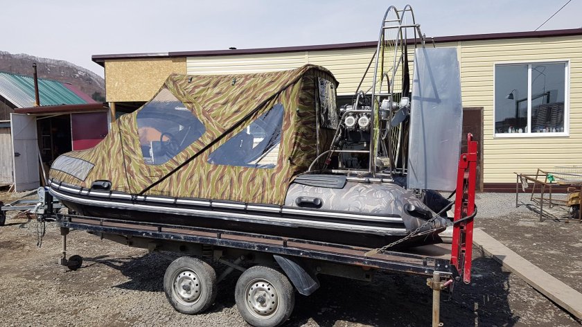 Ходовой тент аэролодка ПВХ