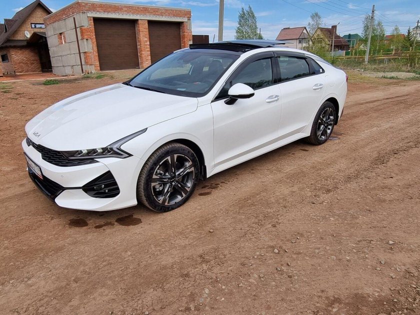 Kia k5 2022 белая
