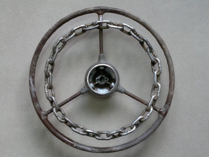 Кастомный руль из цепи