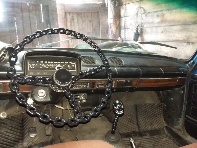 ВАЗ 2101 руль из цепи