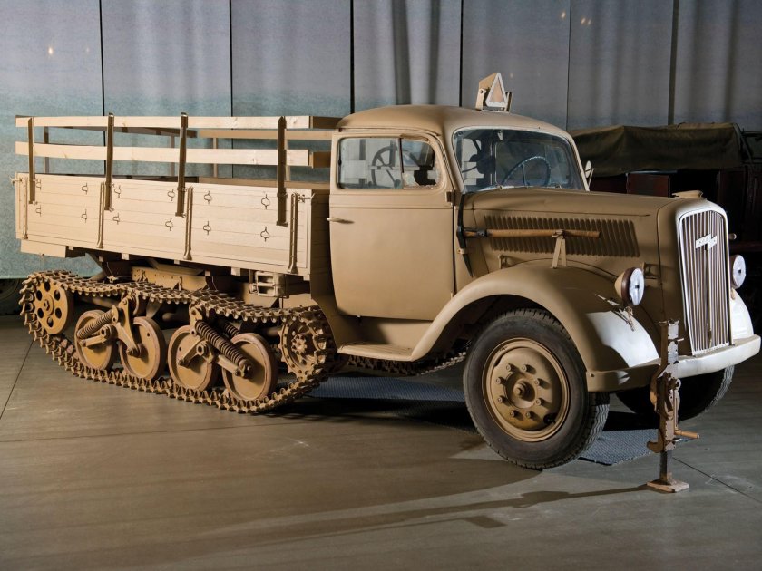 Полугусеничный Опель блиц