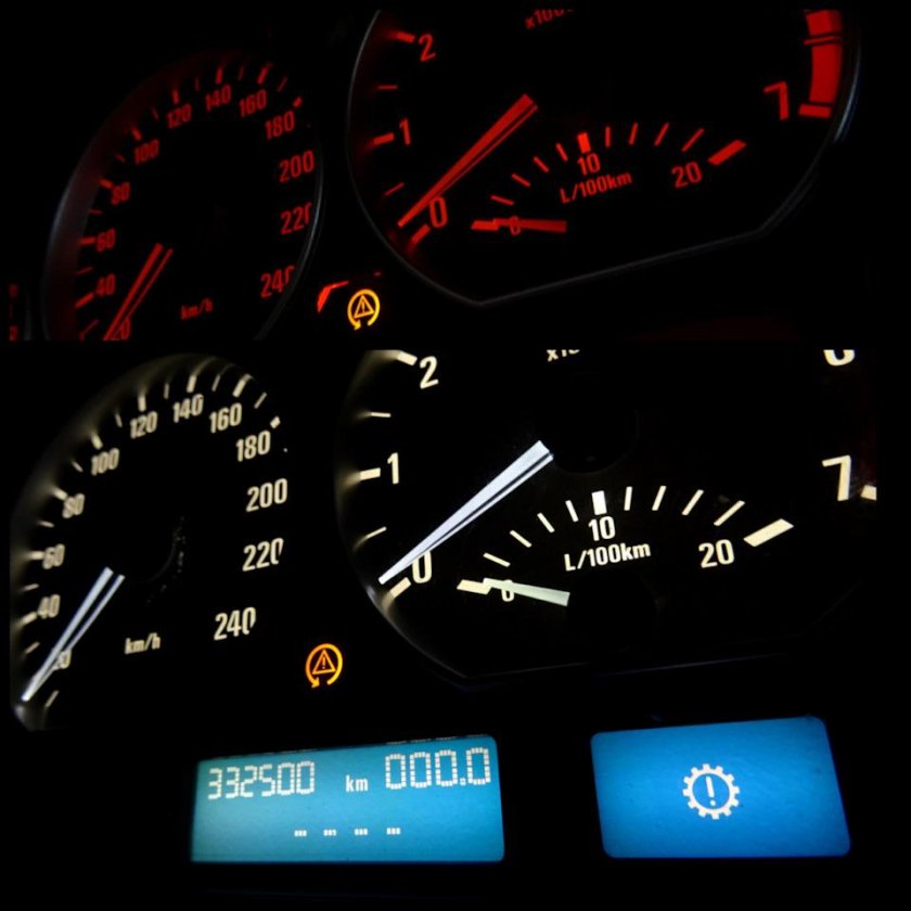 Пересвет приборной панели БМВ е46