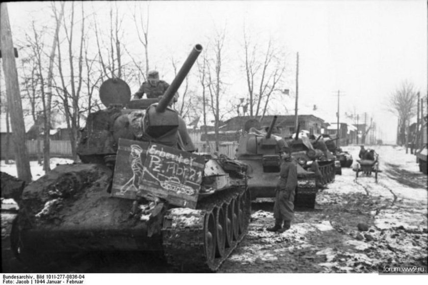 Трофейные танки т34