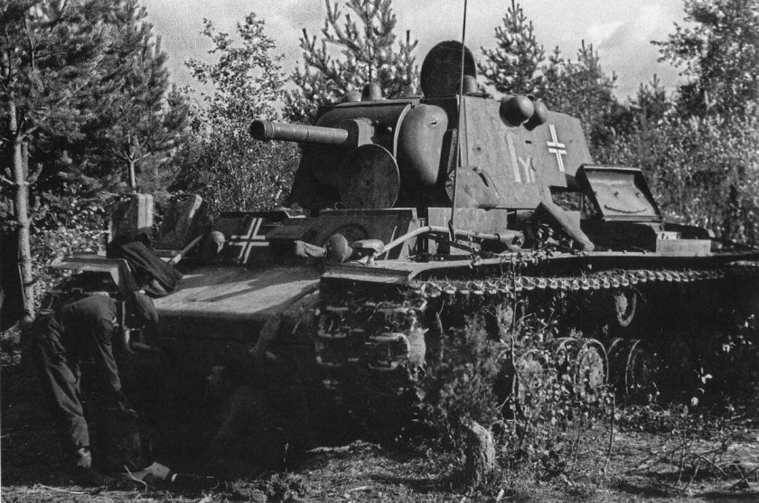 Трофейный танк кв 1 немецкий