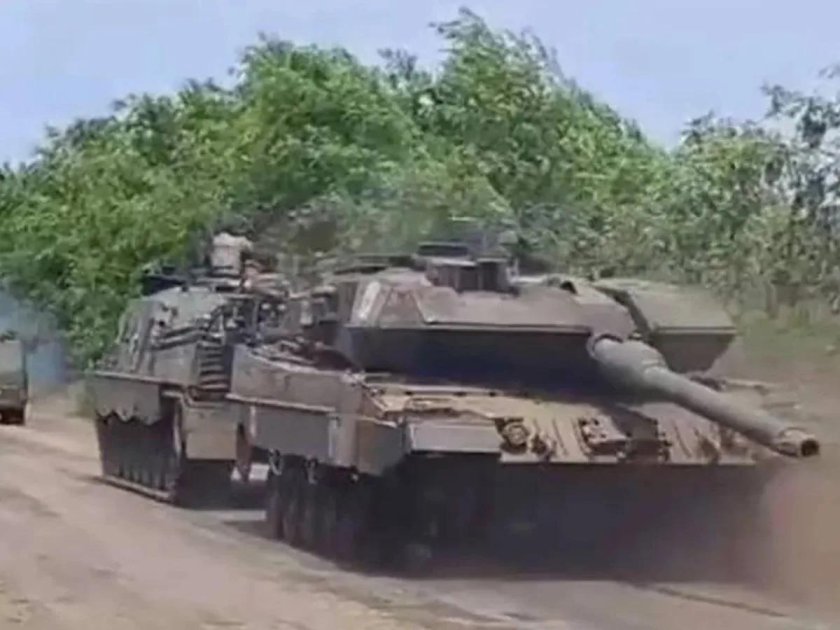 Леопард 2а6 подбитый