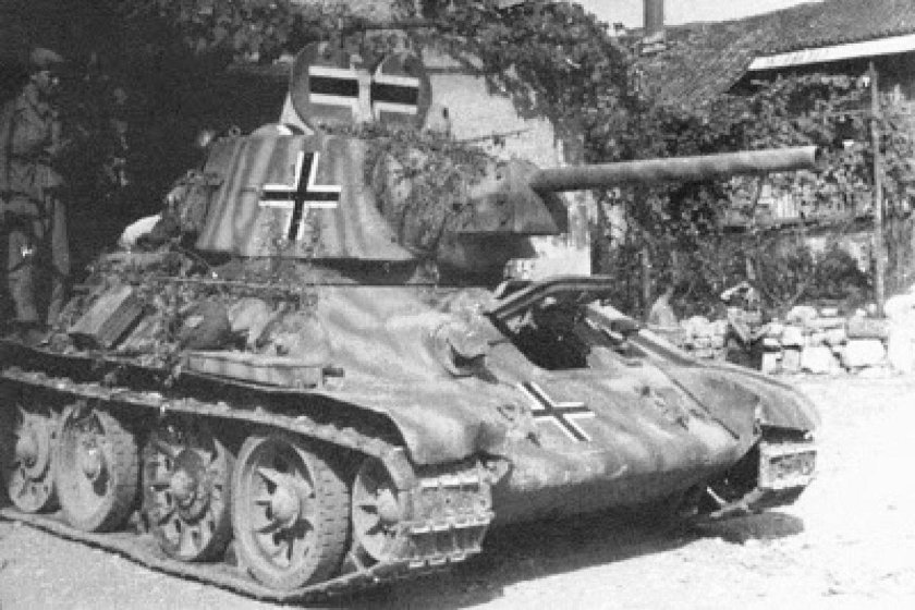 Трофейные танки т34