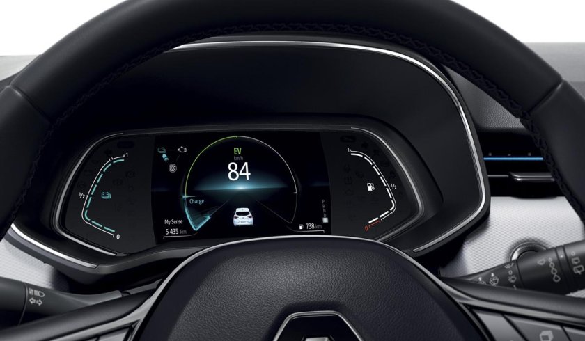 Цифровая приборная панель на Renault Captur