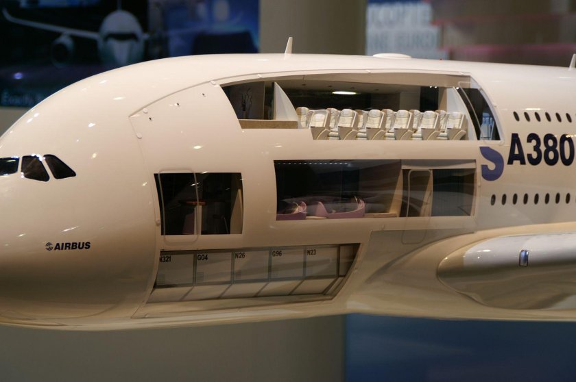 Двухэтажный самолет Аэробус а380