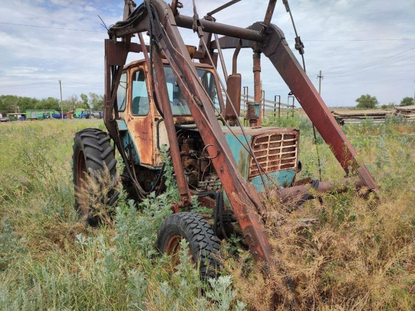 МТЗ 80 стогомет погрузчик