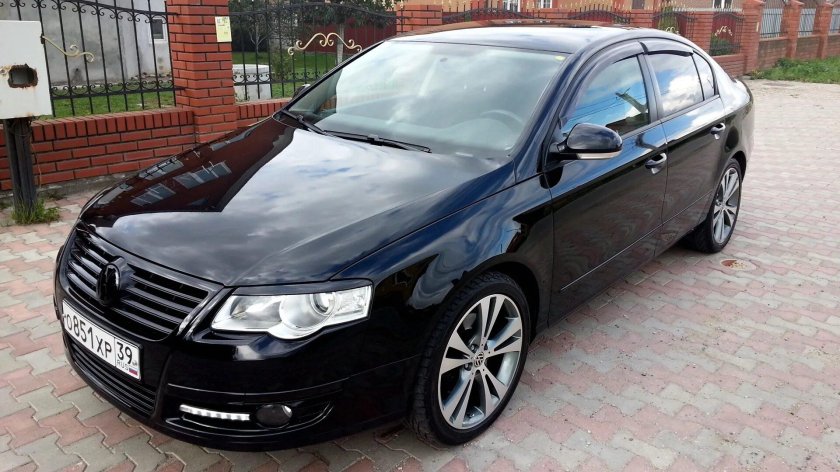 Volkswagen Passat b6 седан черный 2010