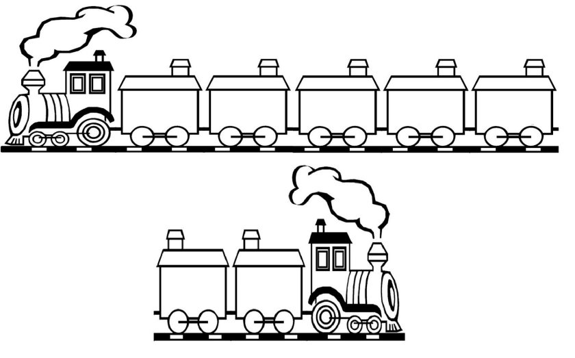 Раскраска поезд