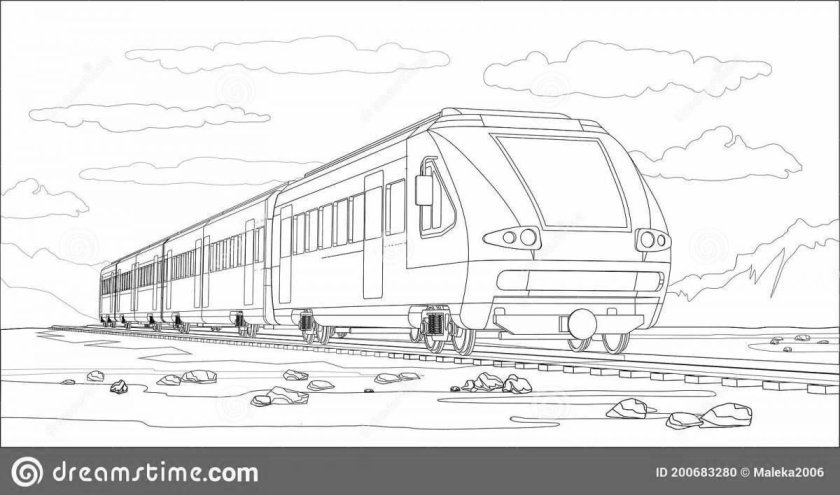 Сапсан поезд разукрашка